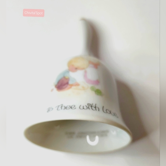 Vintage 1978 Enesco Jonathan & David Precious Moments "To Thee with Love" Bell - Picture 4 of 9
